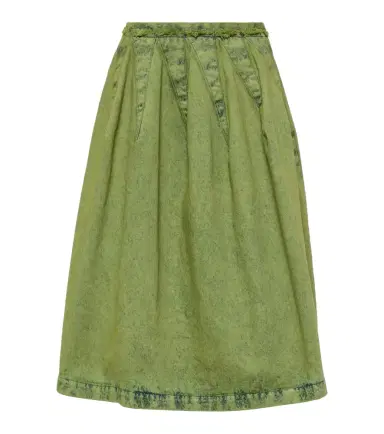 Marni Pleated denim midi skirt | Thumbnail 1 Marni Pleated denim midi skirt | Thumbnail 1