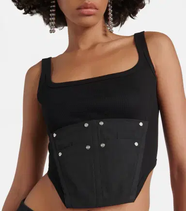 Dion Lee Workwear cotton corset top | Thumbnail 3 Dion Lee Workwear cotton corset top | Thumbnail 3