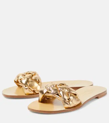 Souliers Martinez Pelota braided leather slides | Thumbnail 3 Souliers Martinez Pelota braided leather slides | Thumbnail 3