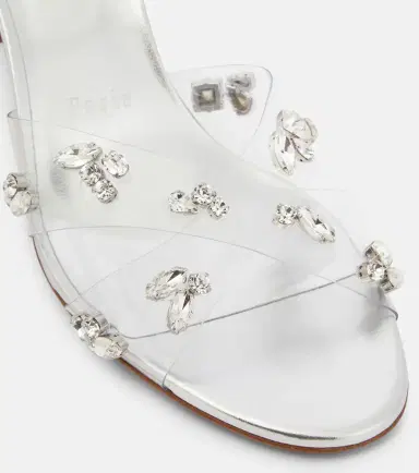 Christian Louboutin Queenie PVC and metallic leather sandals | Thumbnail 2 Christian Louboutin Queenie PVC and metallic leather sandals | Thumbnail 2