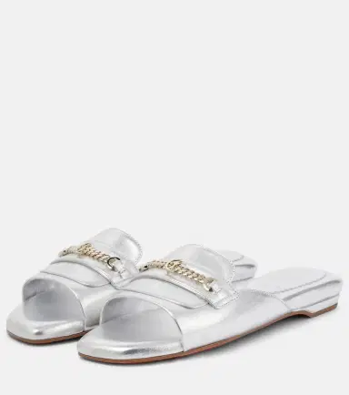 Christian Louboutin Miss MJ metallic leather mules | Thumbnail 3 Christian Louboutin Miss MJ metallic leather mules | Thumbnail 3