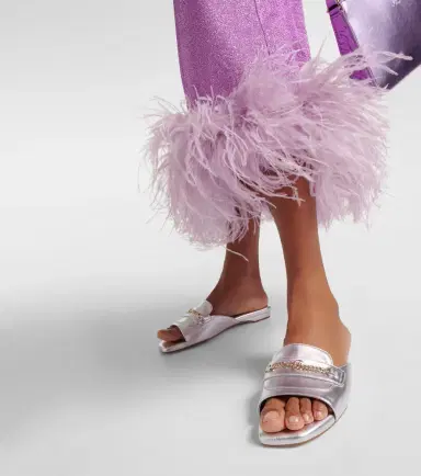 Christian Louboutin Miss MJ metallic leather mules | Thumbnail 6 Christian Louboutin Miss MJ metallic leather mules | Thumbnail 6