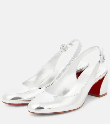 Christian Louboutin So Jane Sling metallic leather slingback pumps | Thumbnail 3 Christian Louboutin So Jane Sling metallic leather slingback pumps | Thumbnail 3