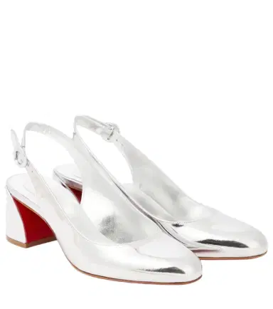 Christian Louboutin So Jane Sling metallic leather slingback pumps | Thumbnail 1 Christian Louboutin So Jane Sling metallic leather slingback pumps | Thumbnail 1