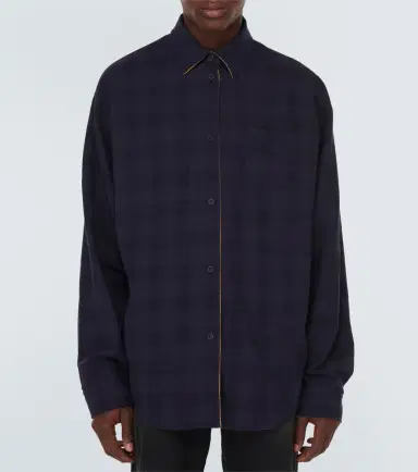 Balenciaga Reversible checked cotton shirt | Thumbnail 6 Balenciaga Reversible checked cotton shirt | Thumbnail 6