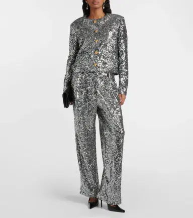 Blaze Milano Blazé Milano Fox sequined straight pants | Thumbnail 2 Blaze Milano Blazé Milano Fox sequined straight pants | Thumbnail 2
