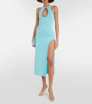 David Koma Embellished cutout midi dress | Thumbnail 2 David Koma Embellished cutout midi dress | Thumbnail 2