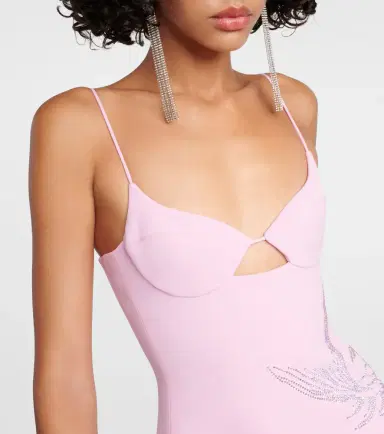 David Koma Crystal-embellished minidress | Thumbnail 3 David Koma Crystal-embellished minidress | Thumbnail 3