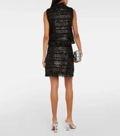 Giambattista Valli Sequined tweed miniskirt | Thumbnail 2 Giambattista Valli Sequined tweed miniskirt | Thumbnail 2