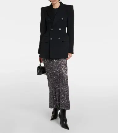Balenciaga Hourglass wool blazer | Thumbnail 3 Balenciaga Hourglass wool blazer | Thumbnail 3