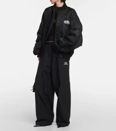 Balenciaga Paris satin varsity jacket | Thumbnail 2 Balenciaga Paris satin varsity jacket | Thumbnail 2