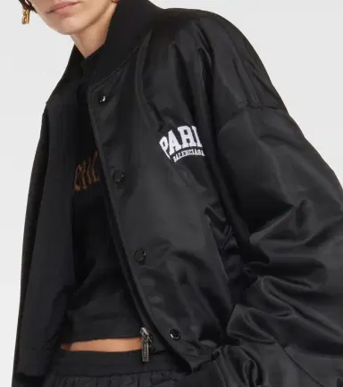 Balenciaga Paris satin varsity jacket | Thumbnail 4 Balenciaga Paris satin varsity jacket | Thumbnail 4