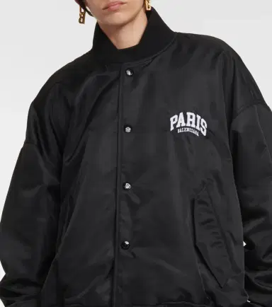 Balenciaga Paris satin varsity jacket | Thumbnail 5 Balenciaga Paris satin varsity jacket | Thumbnail 5