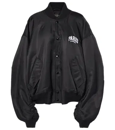 Balenciaga Paris satin varsity jacket | Thumbnail 1 Balenciaga Paris satin varsity jacket | Thumbnail 1