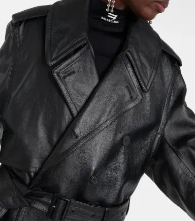 Balenciaga Cocoon leather trench coat | Thumbnail 3 Balenciaga Cocoon leather trench coat | Thumbnail 3
