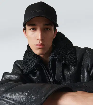 Saint Laurent Logo gabardine baseball cap | Thumbnail 2 Saint Laurent Logo gabardine baseball cap | Thumbnail 2