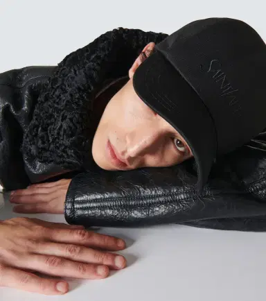 Saint Laurent Logo gabardine baseball cap | Thumbnail 3 Saint Laurent Logo gabardine baseball cap | Thumbnail 3