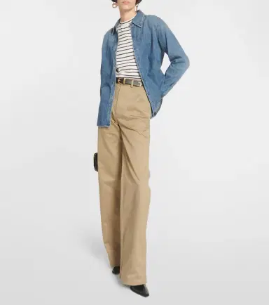 Nili Lotan Quentin high-rise cotton flared pants | Thumbnail 5 Nili Lotan Quentin high-rise cotton flared pants | Thumbnail 5