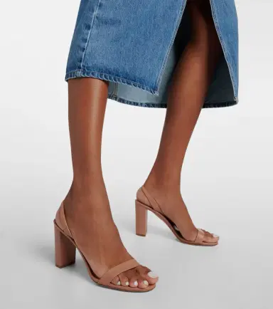 Aquazzura So Nude leather slingback sandals | Thumbnail 3 Aquazzura So Nude leather slingback sandals | Thumbnail 3