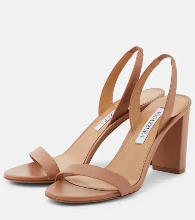 Aquazzura So Nude leather slingback sandals | Thumbnail 4 Aquazzura So Nude leather slingback sandals | Thumbnail 4