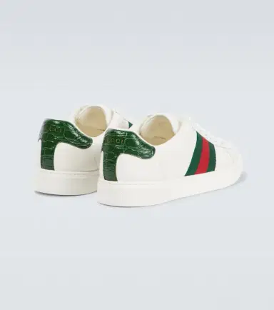 Gucci Ace Web Stripe leather sneakers | Thumbnail 5 Gucci Ace Web Stripe leather sneakers | Thumbnail 5