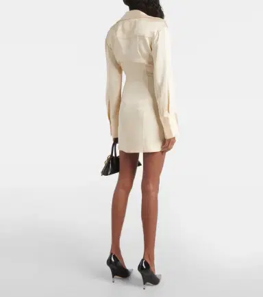 BLUMARINE Draped satin minidress | Thumbnail 2 BLUMARINE Draped satin minidress | Thumbnail 2