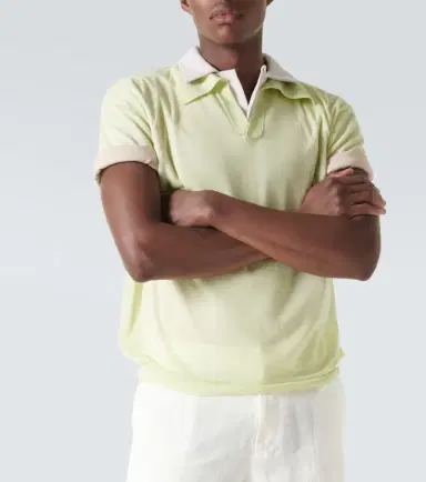 Auralee Wool and silk polo sweater | Thumbnail 3 Auralee Wool and silk polo sweater | Thumbnail 3