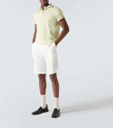 Auralee Wool and silk polo sweater | Thumbnail 5 Auralee Wool and silk polo sweater | Thumbnail 5