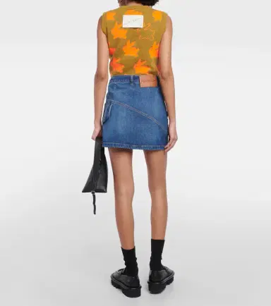 JW Anderson Twisted asymmetric denim miniskirt | Thumbnail 3 JW Anderson Twisted asymmetric denim miniskirt | Thumbnail 3