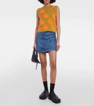 JW Anderson Twisted asymmetric denim miniskirt | Thumbnail 5 JW Anderson Twisted asymmetric denim miniskirt | Thumbnail 5