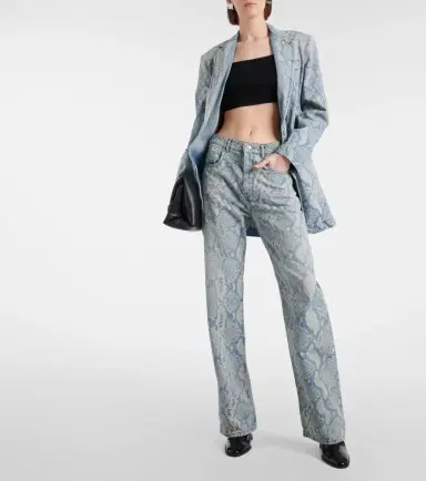 Sportmax Diego snake-print straight jeans | Thumbnail 5 Sportmax Diego snake-print straight jeans | Thumbnail 5