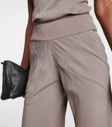 Rick Owens Crêpe wide-leg pants | Thumbnail 3 Rick Owens Crêpe wide-leg pants | Thumbnail 3