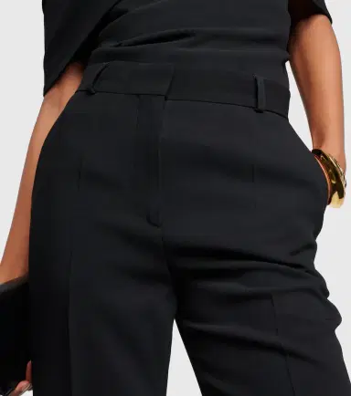 Toteme High-rise pleated crêpe flared pants | Thumbnail 2 Toteme High-rise pleated crêpe flared pants | Thumbnail 2