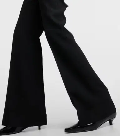 Toteme High-rise pleated crêpe flared pants | Thumbnail 3 Toteme High-rise pleated crêpe flared pants | Thumbnail 3