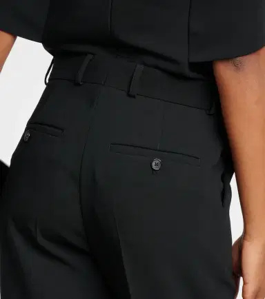 Toteme High-rise pleated crêpe flared pants | Thumbnail 4 Toteme High-rise pleated crêpe flared pants | Thumbnail 4