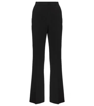 Toteme High-rise pleated crêpe flared pants | Thumbnail 1 Toteme High-rise pleated crêpe flared pants | Thumbnail 1