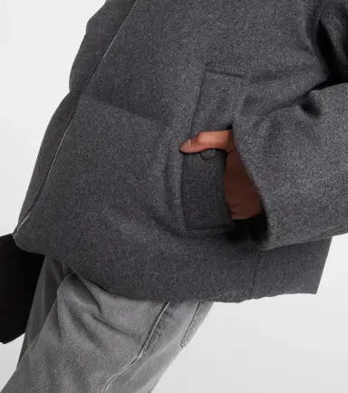 Toteme Wool-blend flannel down jacket | Thumbnail 2 Toteme Wool-blend flannel down jacket | Thumbnail 2