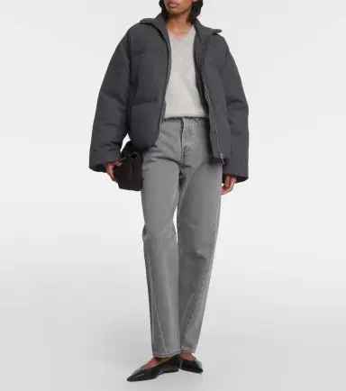 Toteme Wool-blend flannel down jacket | Thumbnail 4 Toteme Wool-blend flannel down jacket | Thumbnail 4