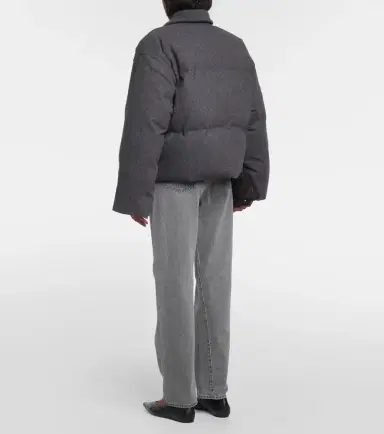 Toteme Wool-blend flannel down jacket | Thumbnail 5 Toteme Wool-blend flannel down jacket | Thumbnail 5