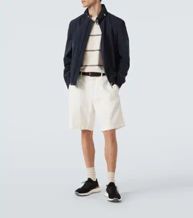 Brunello Cucinelli Leather-trimmed knit sneakers | Thumbnail 4 Brunello Cucinelli Leather-trimmed knit sneakers | Thumbnail 4