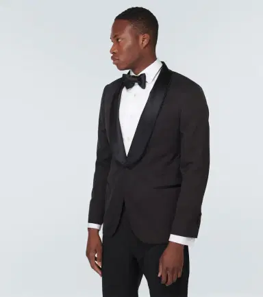 Brunello Cucinelli Single-breasted silk tuxedo jacket | Thumbnail 2 Brunello Cucinelli Single-breasted silk tuxedo jacket | Thumbnail 2