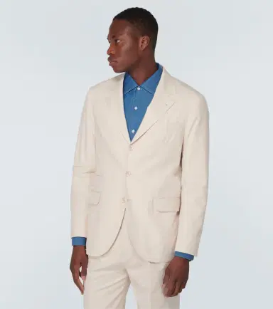 Brunello Cucinelli Cotton and cashmere-blend suit | Thumbnail 7 Brunello Cucinelli Cotton and cashmere-blend suit | Thumbnail 7