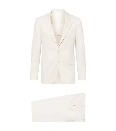 Brunello Cucinelli Cotton and cashmere-blend suit | Thumbnail 1 Brunello Cucinelli Cotton and cashmere-blend suit | Thumbnail 1