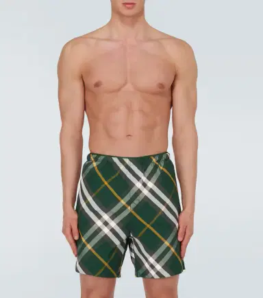 Burberry Check swim trunks | Thumbnail 4 Burberry Check swim trunks | Thumbnail 4