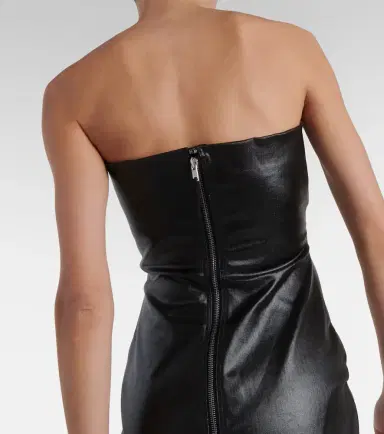 Rick Owens Prong cutout coated denim gown | Thumbnail 2 Rick Owens Prong cutout coated denim gown | Thumbnail 2