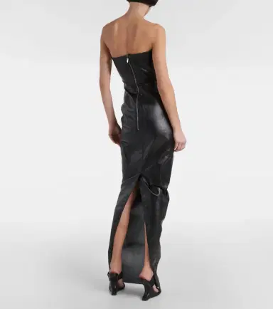 Rick Owens Prong cutout coated denim gown | Thumbnail 5 Rick Owens Prong cutout coated denim gown | Thumbnail 5