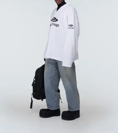 Balenciaga Waterproof wide-leg jeans | Thumbnail 4 Balenciaga Waterproof wide-leg jeans | Thumbnail 4