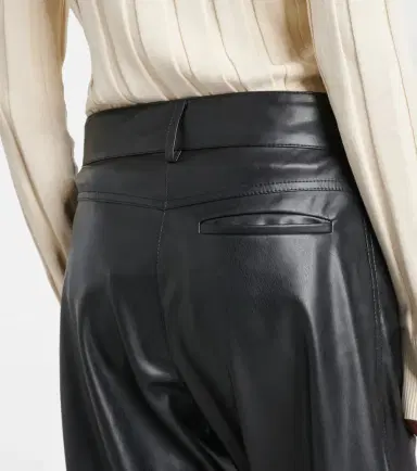 Stella McCartney High-rise faux leather straight pants | Thumbnail 5 Stella McCartney High-rise faux leather straight pants | Thumbnail 5