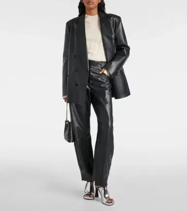 Stella McCartney High-rise faux leather straight pants | Thumbnail 6 Stella McCartney High-rise faux leather straight pants | Thumbnail 6