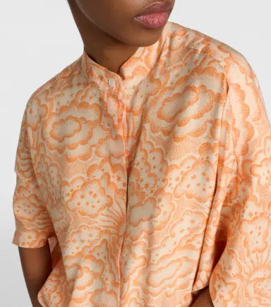 Stella McCartney Printed silk blouse | Thumbnail 6 Stella McCartney Printed silk blouse | Thumbnail 6